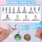 29pcs 5D Diamond Painting Pens Kit, 13 Metal Screw Thread Tips, 12 Painting Wax, 3 Resin Art Pens, Multi Placer Tips for DIY Crafts